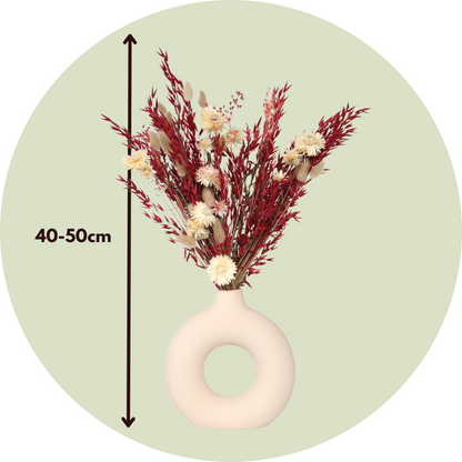 Dried Flowers Blumenstrauß 'Loose Fit Lady Bird' - Getrocknete Blumen - Höhe 50Cm 