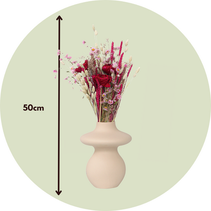 Dried Flowers Blumenstrauß 'Flourish Love' - Getrocknete Blumen - Höhe 50Cm 