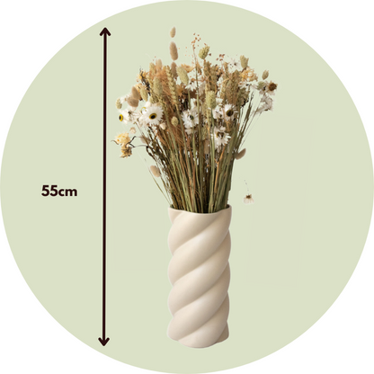 Dried Flowers Blumenstrauß 'Anita' - Getrocknete Blumen - Höhe 55Cm 