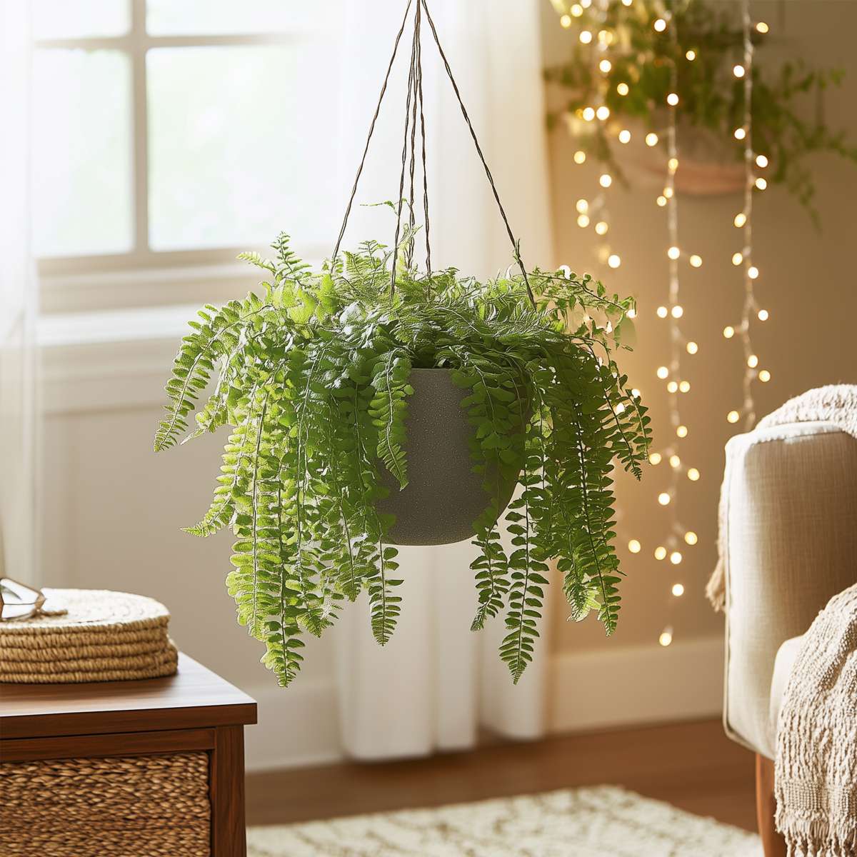 Ferns Knopf-Farn - Nephrolepis Duffii - Höhe 25-40Cm - Pot 12Cm 