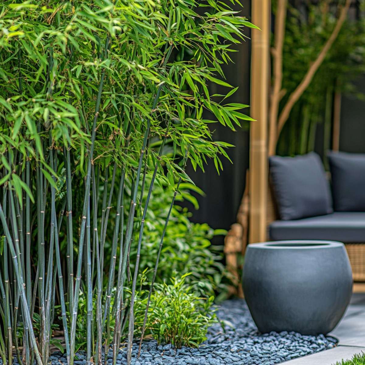 Bamboo Shrubs Bambus - 2 Stk - Fargesia Papyrifera 'Blue Dragon' - Höhe 30-40Cm - ⌀13Cm 