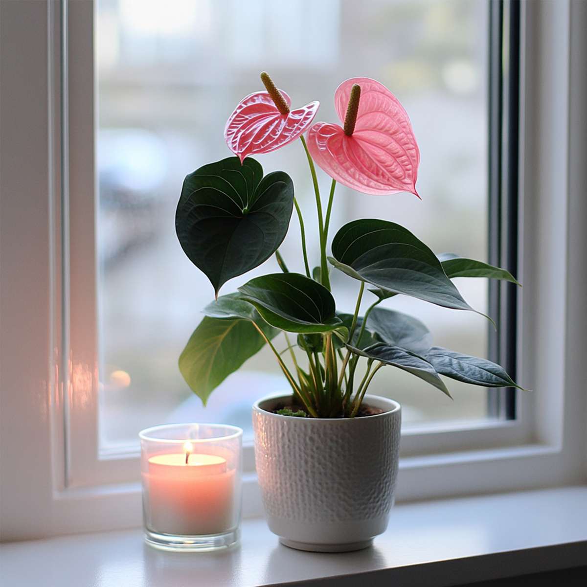 Blooming Houseplants Flamingoblume - Anthurium 'Sweet Dream' - Höhe 35-45Cm - Ø12Cm 