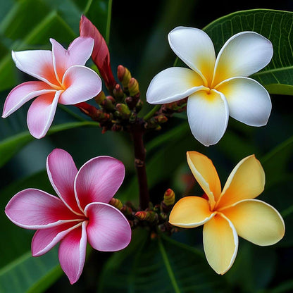 Blooming Houseplants Hawaii-Palme - Plumeria Rubra - Höhe 45-55Cm - ⌀17Cm 