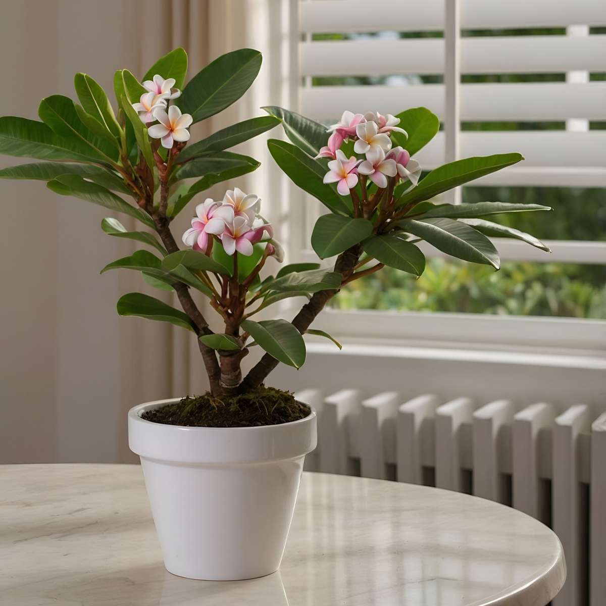 Other Green Houseplants Hawaii-Palme + Pflanzennahrung - Plumeria Rubra - Höhe 45-55Cm - ⌀17Cm 