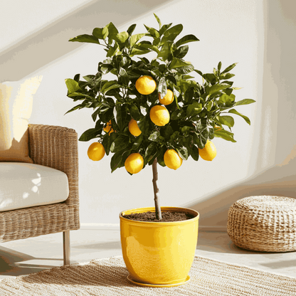Fruit Trees Zitronenbaum - Citrus Limon - Höhe 60-70Cm - ⌀19Cm 