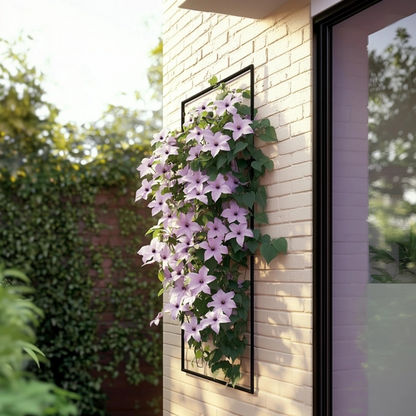 Climbers Waldrebe - 2 Stück - Clematis 'Hagley Hybrid' - Höhe 100-120Cm - ⌀17Cm 