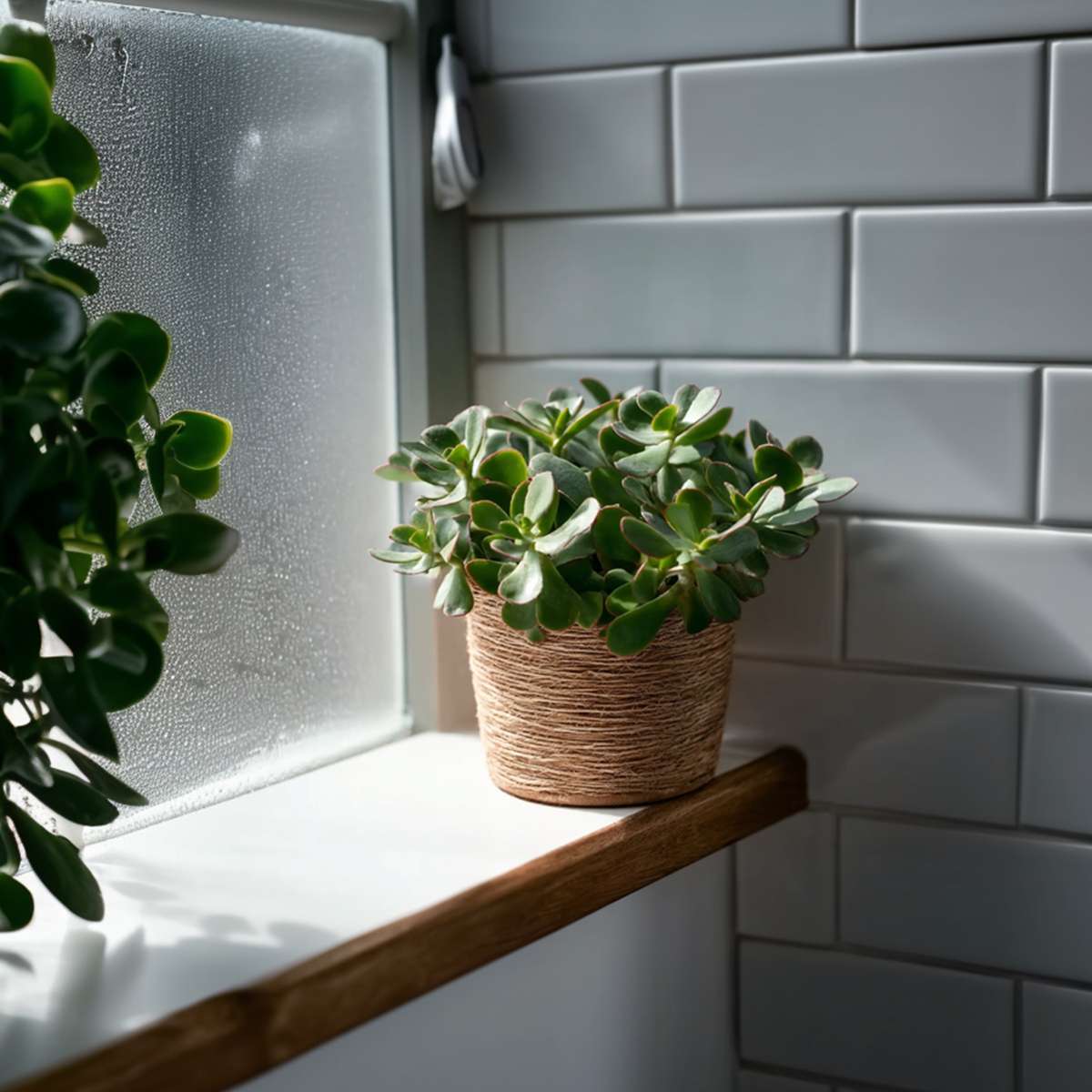 Succulents Jadepflanze - 2Er-Set - Crassula Arborescens 'Curly' - Topf 12 Cm 