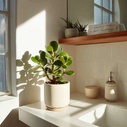 Succulents Jade-Pflanze - Crassula Ovata - Höhe 15-25Cm - Ø12Cm 