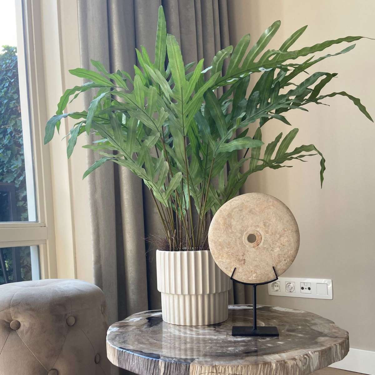 Artificial Plants Künstliches Phlebodium – Höhe 80Cm 