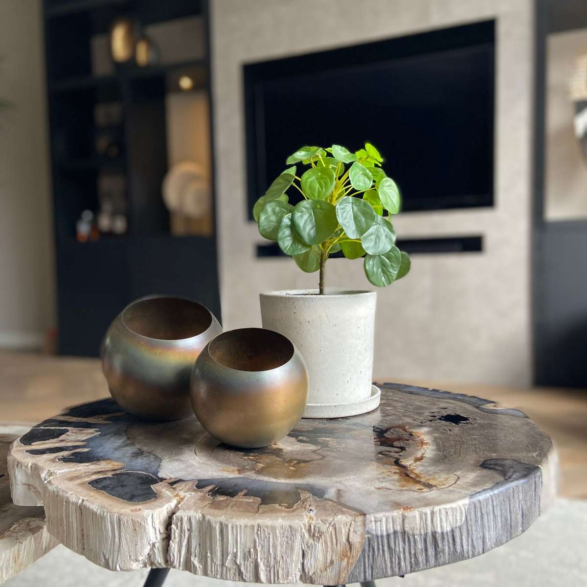 Artificial Plants Künstliche Pilea Peperomioides – Höhe 25Cm 