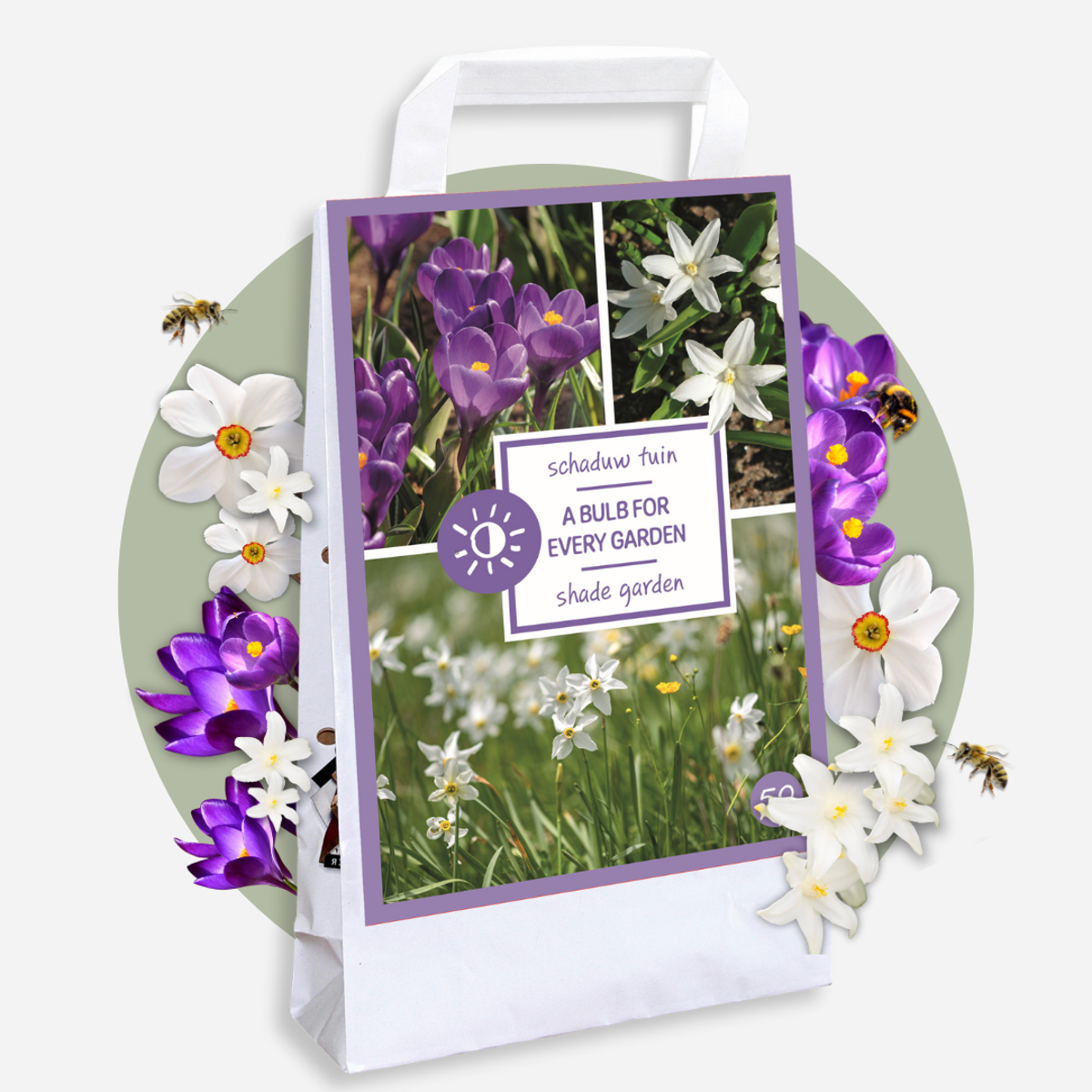 Bulb Mix Shade Garden Box - 50 Blumenzwiebeln Für Schatten & Halbschatten 