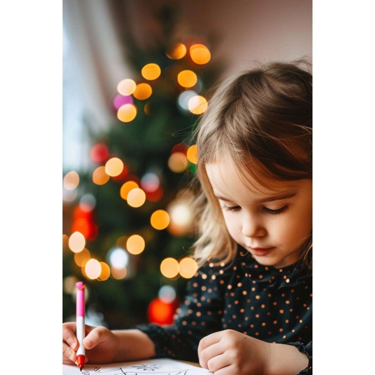 Picea Zuckerhutfichte – Picea conica 50–60cm – Mini Weihnachtsbaum Set mit Deko – Kreatives Bastelset für Kinder Familien Klassen – Immergrüne Fichte 13cm mit LED Lichterkette Aufklebern Topfhülle 