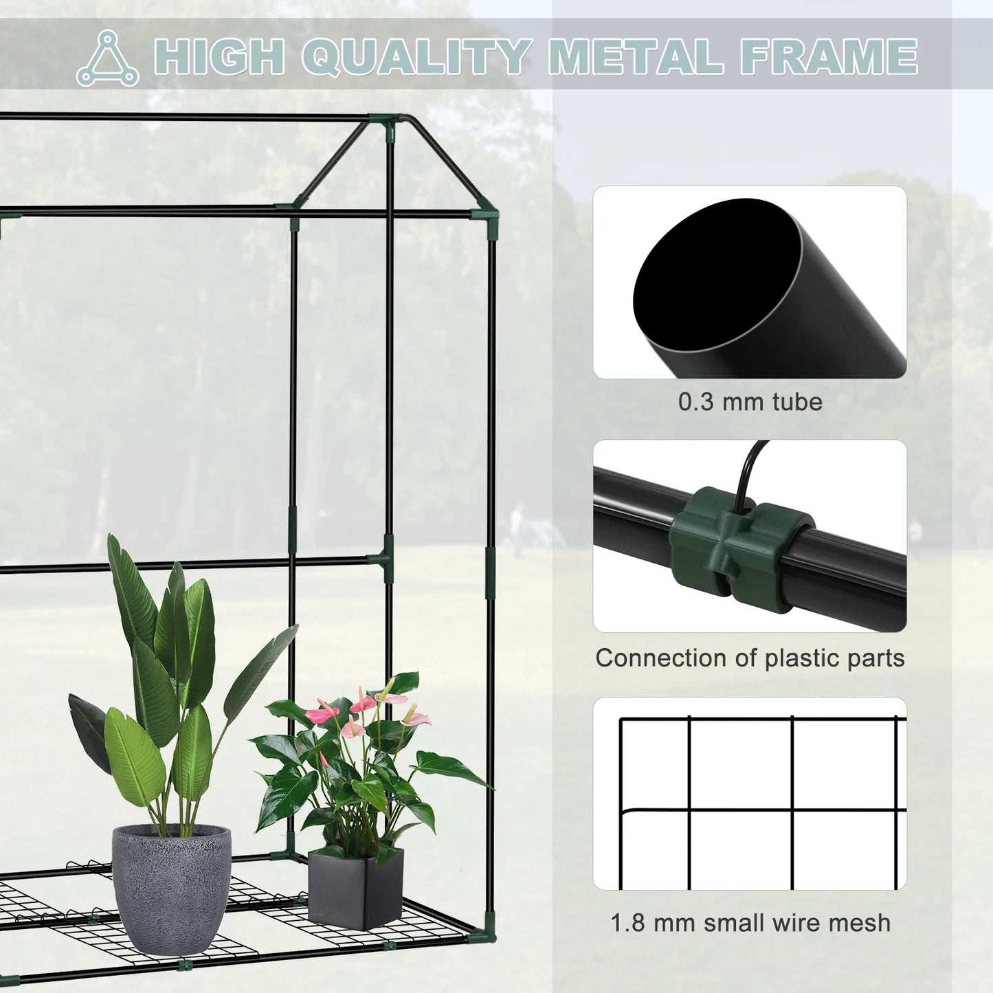 Outdoor Garden Greenhouse Tomato Winter Tent Greenhouse Winter Protection for  Flowers Vegetable Climbing Plants 