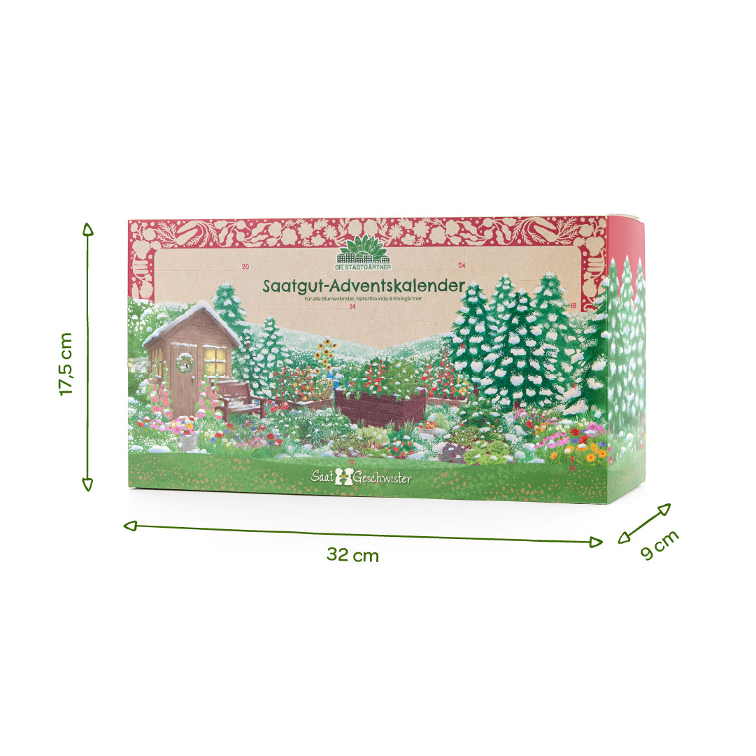 Saatgut-Adventskalender mit Türchen 