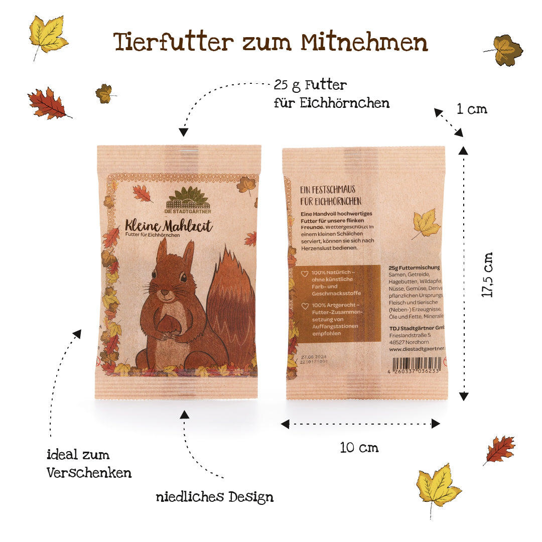 Kleine Mahlzeit – Eichhörnchenfutter 