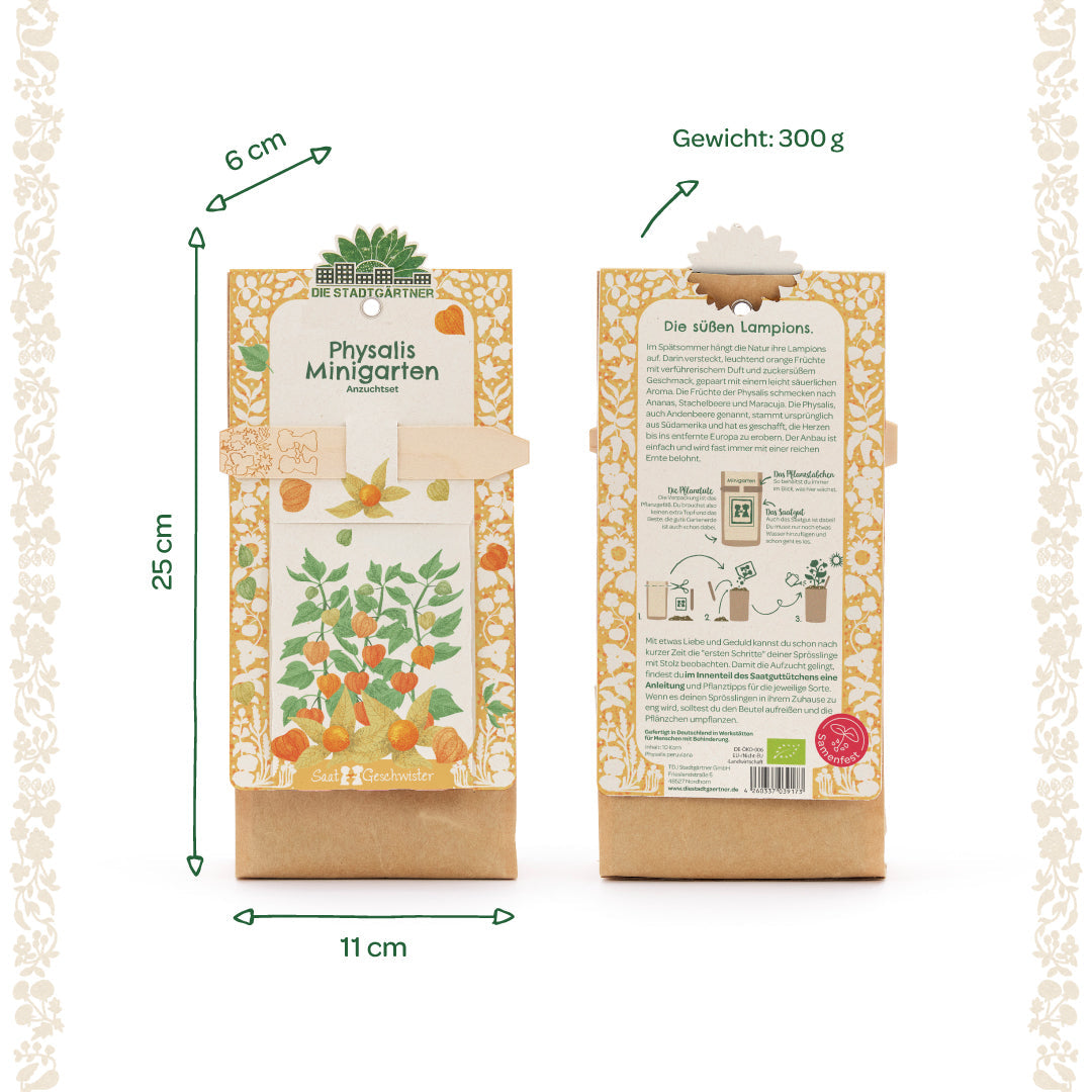 Anzuchtset – Minigarten BIO-Physalis 