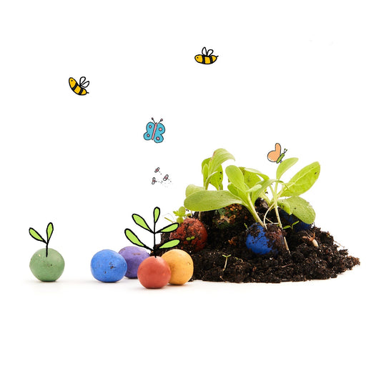 100 lose Blumenmurmeln, unverpackt 