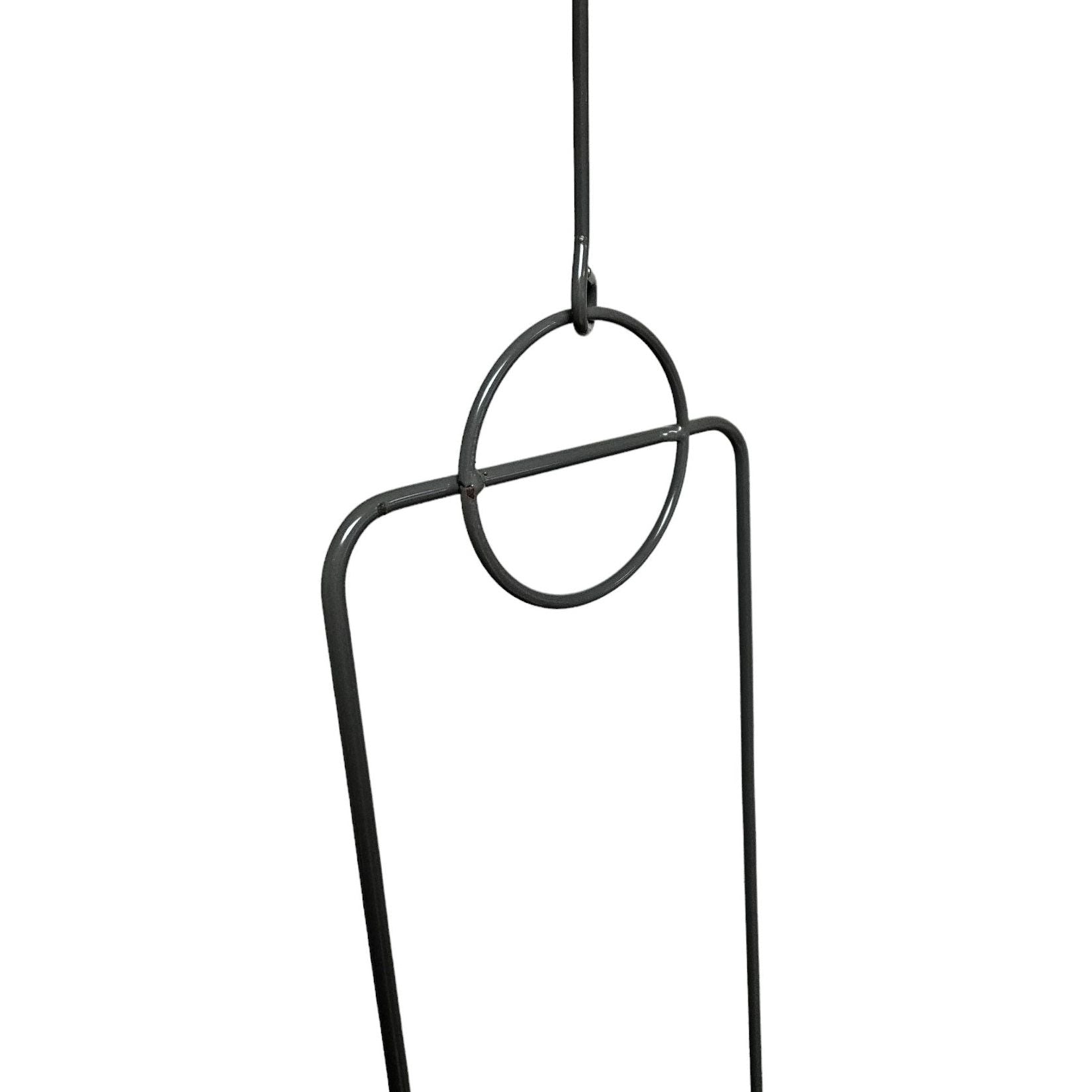 Blumenampel hängend Blumentopf Ampel Übertopf Hängetopf Pflanzentopf Metall GRAU 