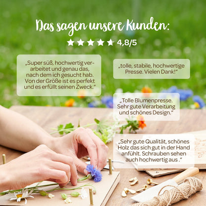Blumenpresse für Blumen, Blüten & Co. 