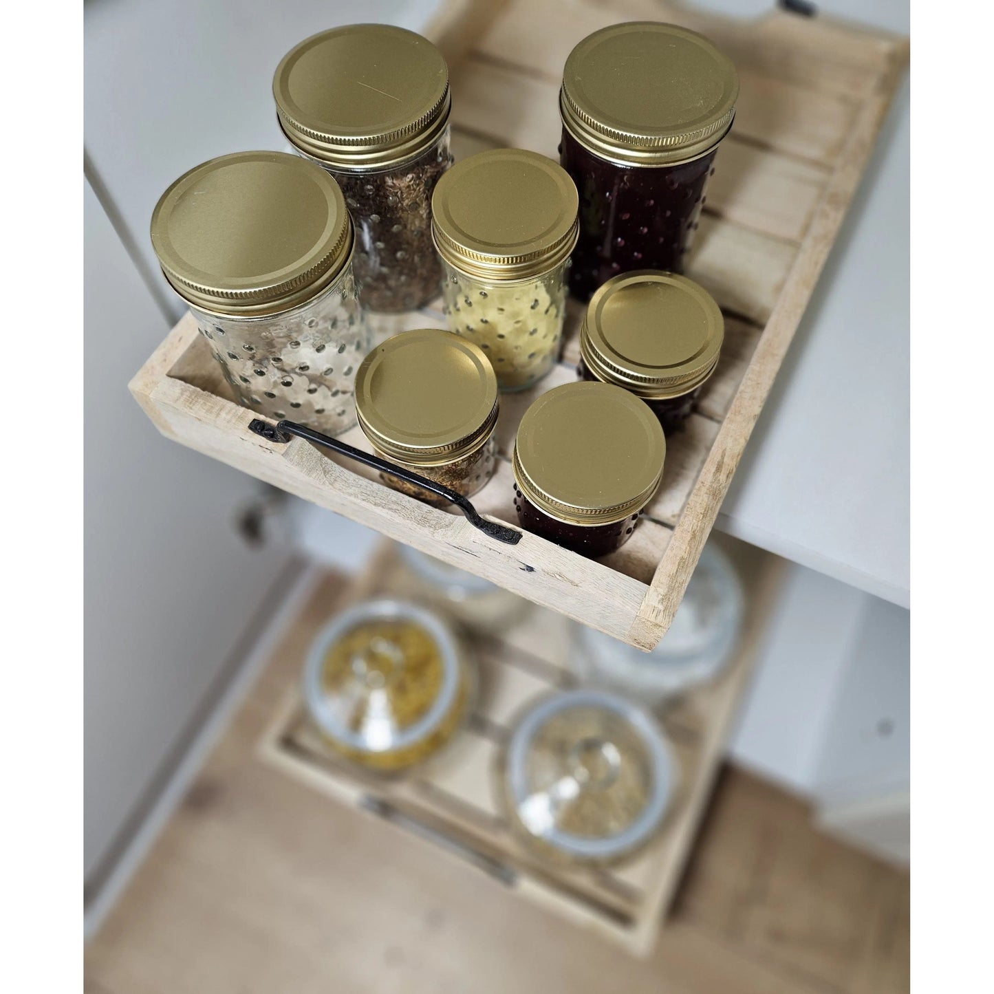 Tablett Dekotablett Holz Mango braun Deko Tischdeko Kerzentablett Holztablett Klein: 38 x 25,5 cm 