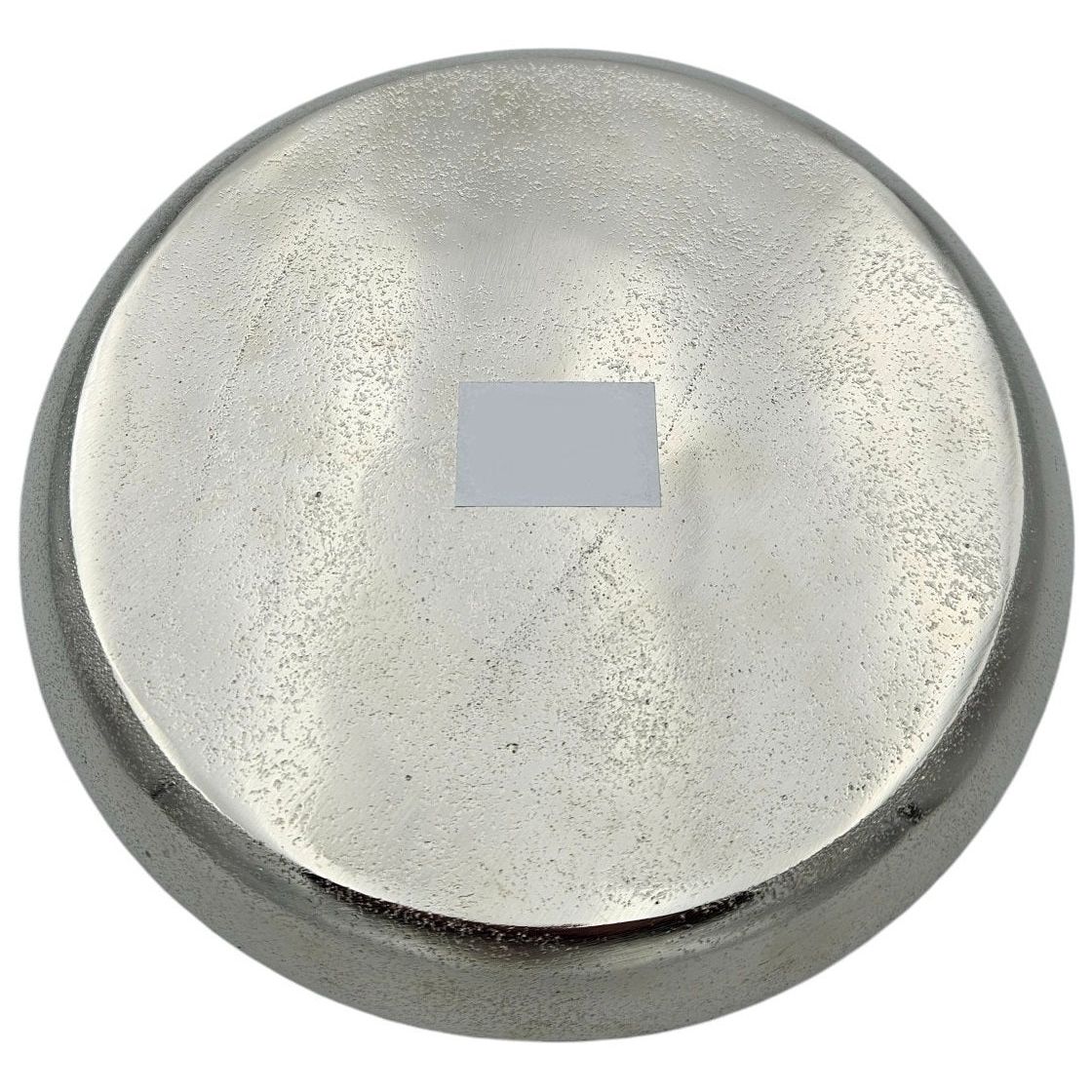 Dekoteller Silber Metall Teller Schale Dekotablett Kerzenteller Dekoschale Ø20cm 