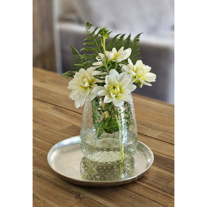 Dekoteller Silber Metall Teller Schale Dekotablett Kerzenteller Dekoschale Ø20cm 