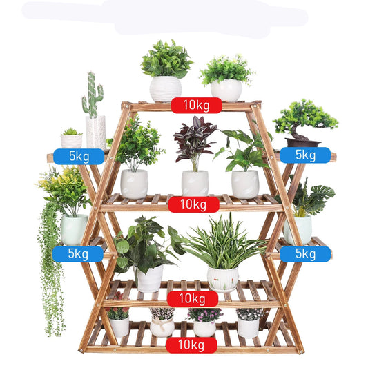 Solid Wood Plant Stand Multifunctional Flower Pot Holder 