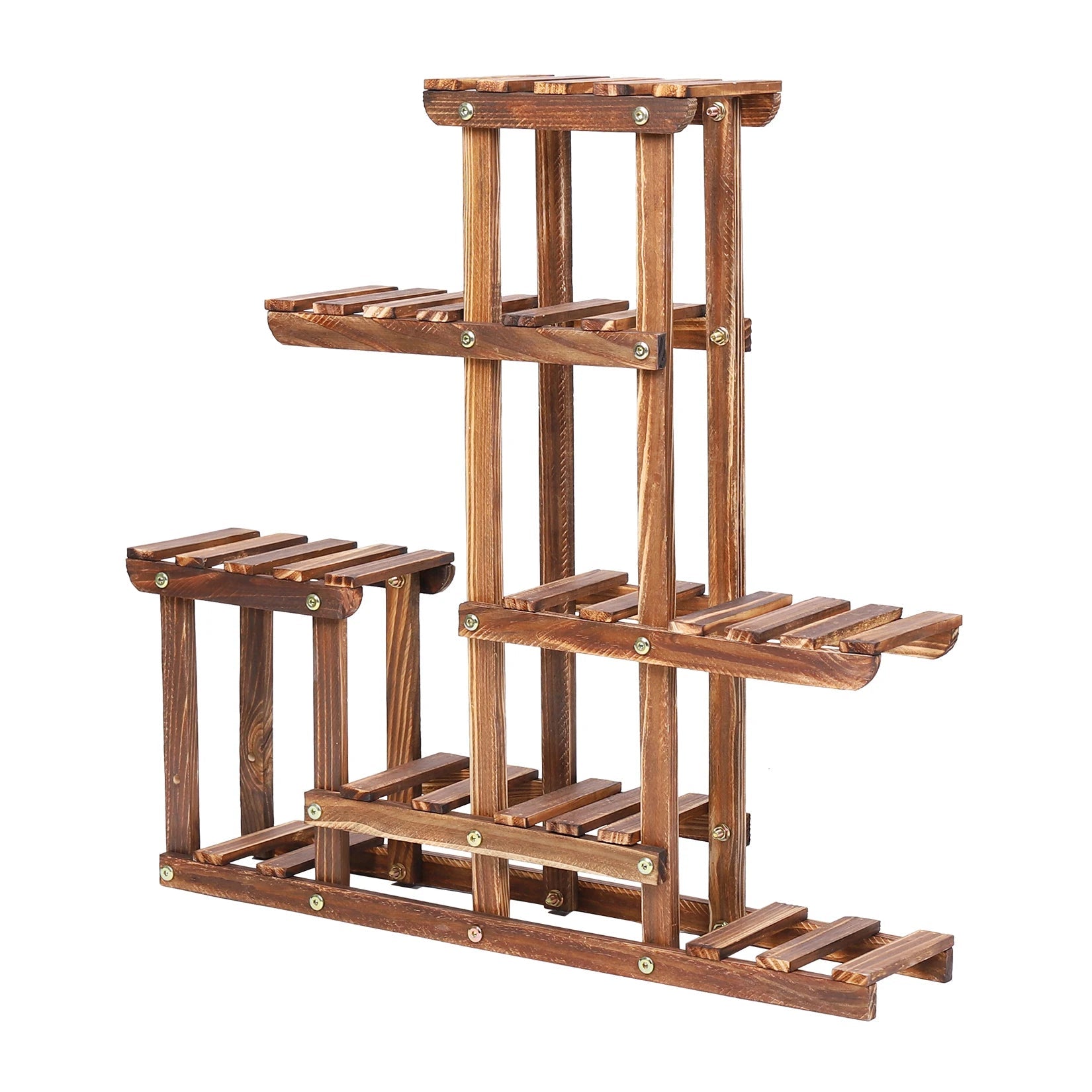 Multi-tiered Plant Stand Pots Display Rack for Balcony Indoor Outdoor 
