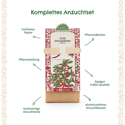Anzuchtset – Minigarten BIO-Chili 