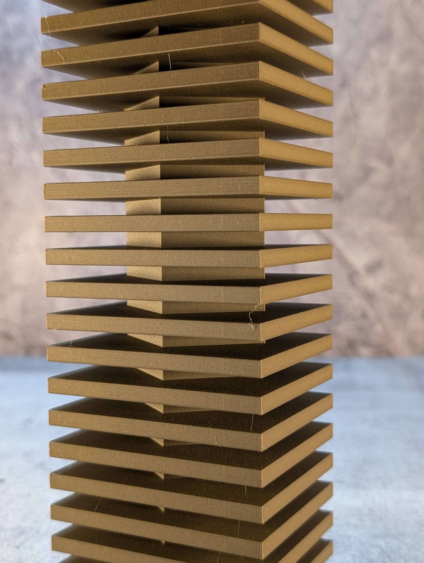 Nado Vase Black Walnut – Design-Vase aus PLA-Wood – 3D-Druck Vase in Holzoptik – Moderne Dekovase für Trockenblumen – Nachhaltiges Wohnaccessoire