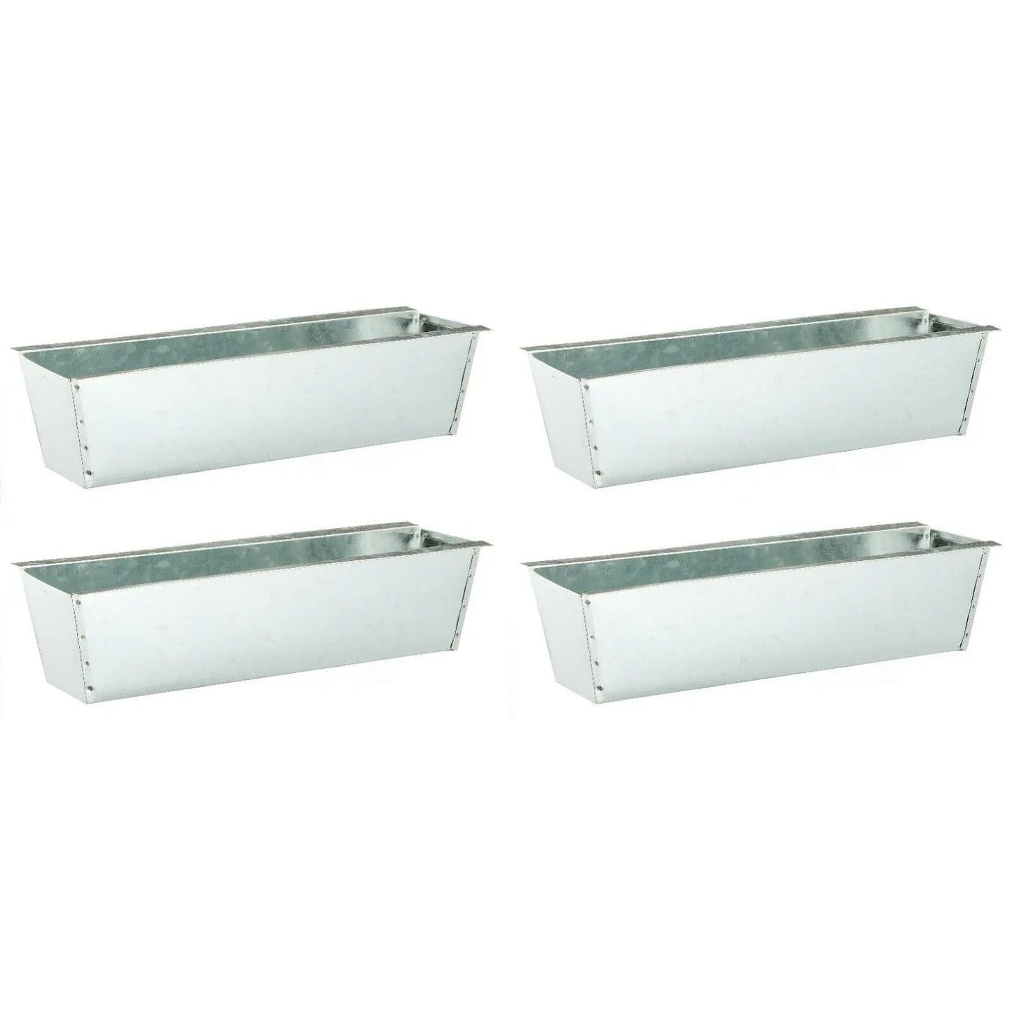 Pflanzkästen für Palette Paletten Pflanzkasten Palettenbeet Blumenkasten Kästen Zink, 4 Stück 