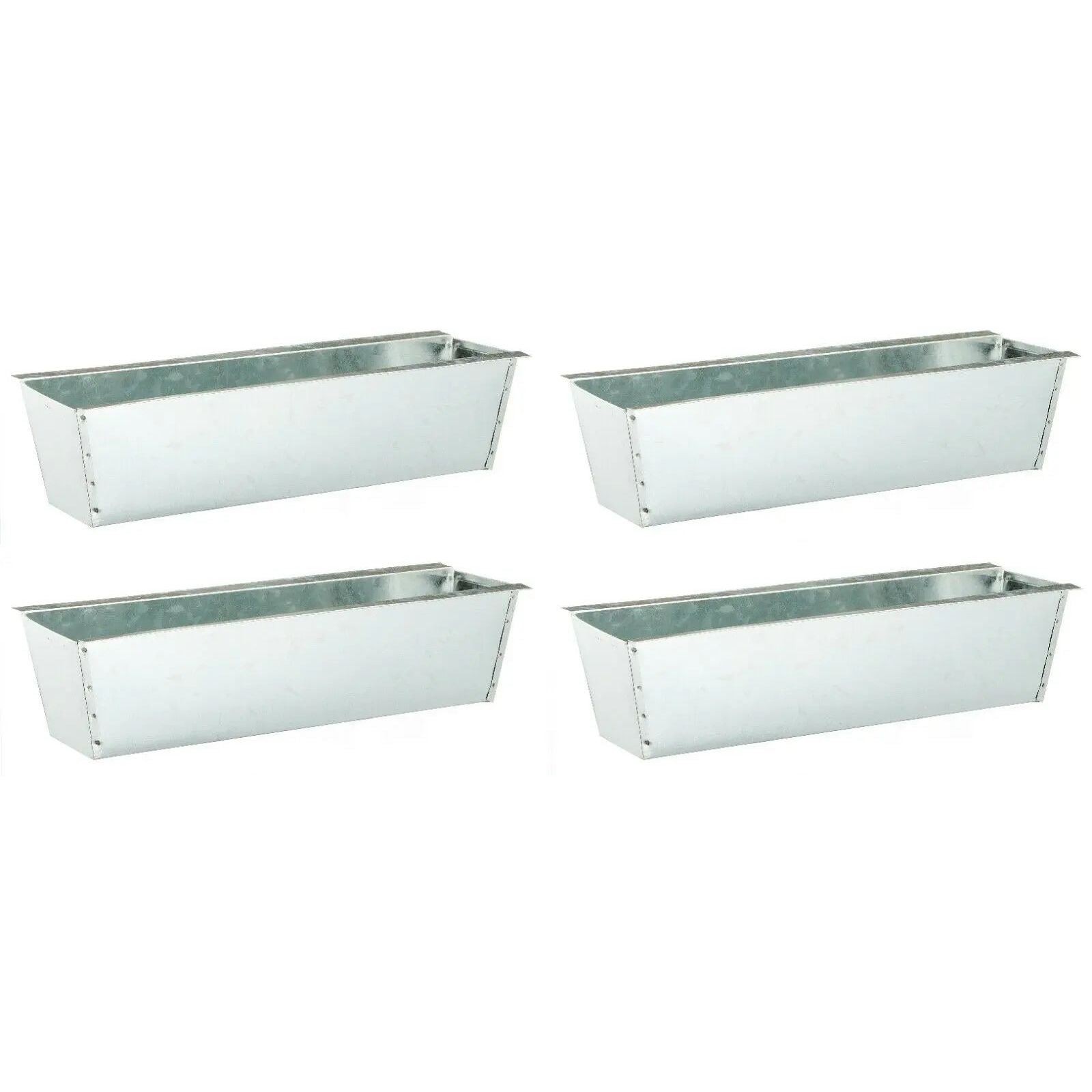 Pflanzkästen für Palette Paletten Pflanzkasten Palettenbeet Blumenkasten Kästen Zink, 4 Stück 