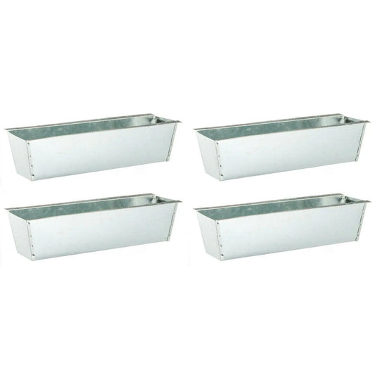 Pflanzkästen für Palette Paletten Pflanzkasten Palettenbeet Blumenkasten Kästen Zink, 4 Stück 