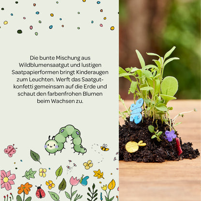 10 x buntes Saatkonfetti im Tütchen 