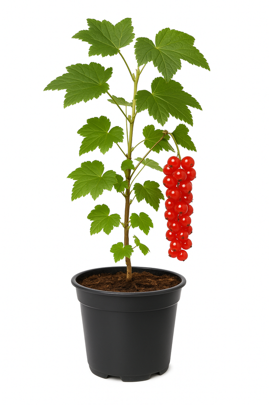 Ribes rubrum 'Rote Holländische' – Rote Johannisbeere – ertragreiche, aromatische Beerenpflanze für Garten & Hecke – winterhart & pflegeleicht – Fruchtreife Mitte Juli 