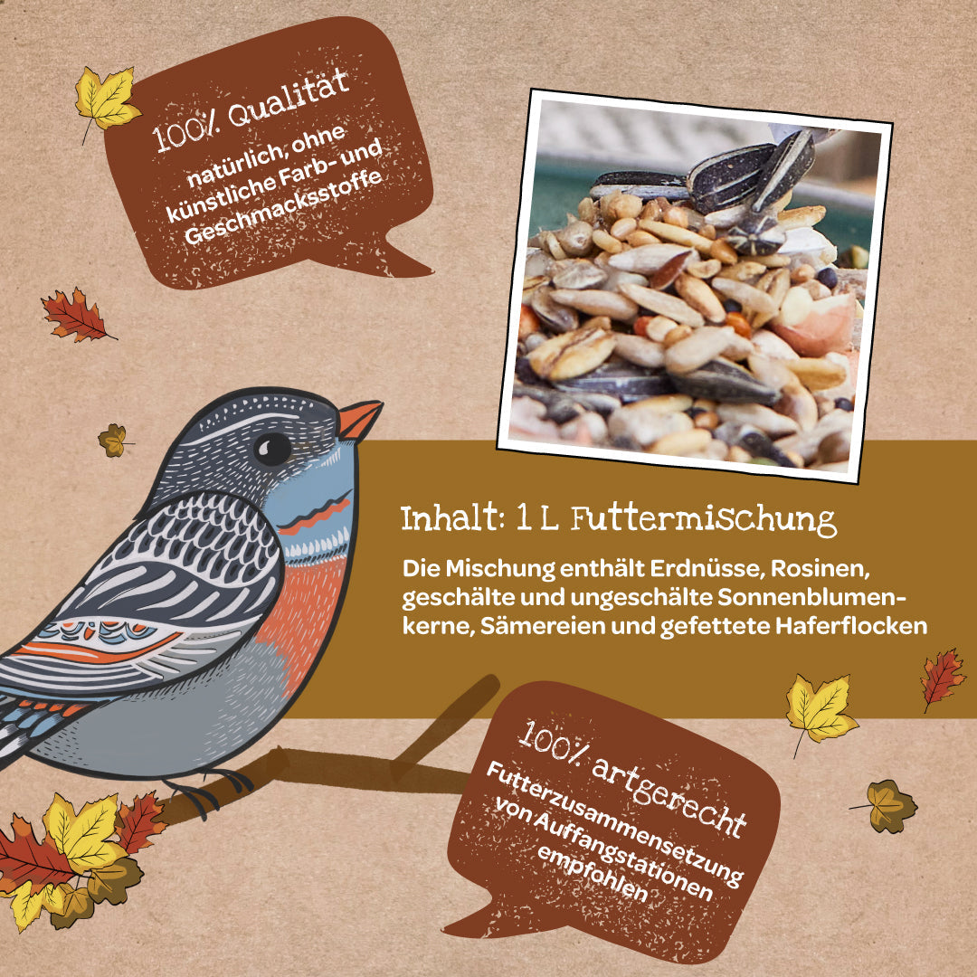 Große Mahlzeit – 1 L Vogelfutter 