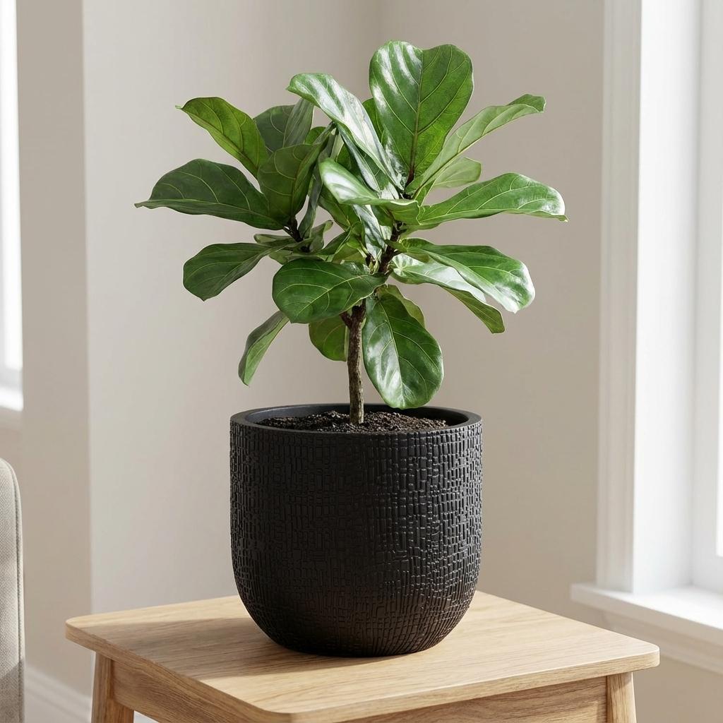 Pflanztopf Capi Bol Skin Anthrazit – D14cm x H13cm – Moderner Blumentopf mit Hautstruktur – Für Innen & Außen – Leicht & robust – Zeitloses Design 