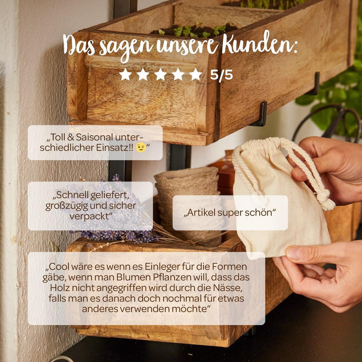 Set: 3 Ziegelformen (2 Fächer) mit Ständer 
