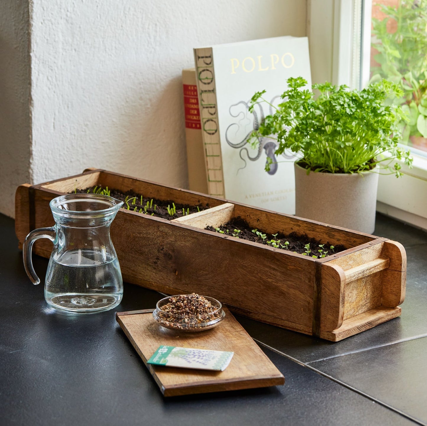 Lange Ziegelform mit 2 Fächern 