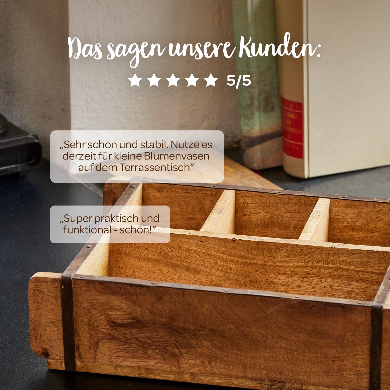 Ziegelform mit 4 Fächern 