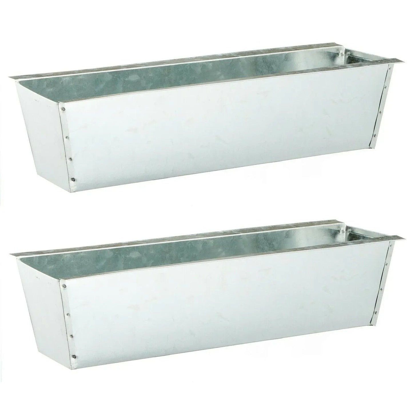 Pflanzkästen für Palette Paletten Pflanzkasten Palettenbeet Blumenkasten Kästen(Zink, 2 Stück) 