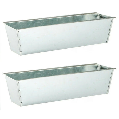 Pflanzkästen für Palette Paletten Pflanzkasten Palettenbeet Blumenkasten Kästen(Zink, 2 Stück) 