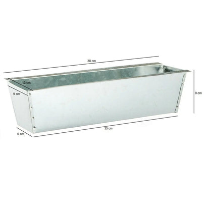 Pflanzkästen für Palette Paletten Pflanzkasten Palettenbeet Blumenkasten Kästen(Zink, 2 Stück) 