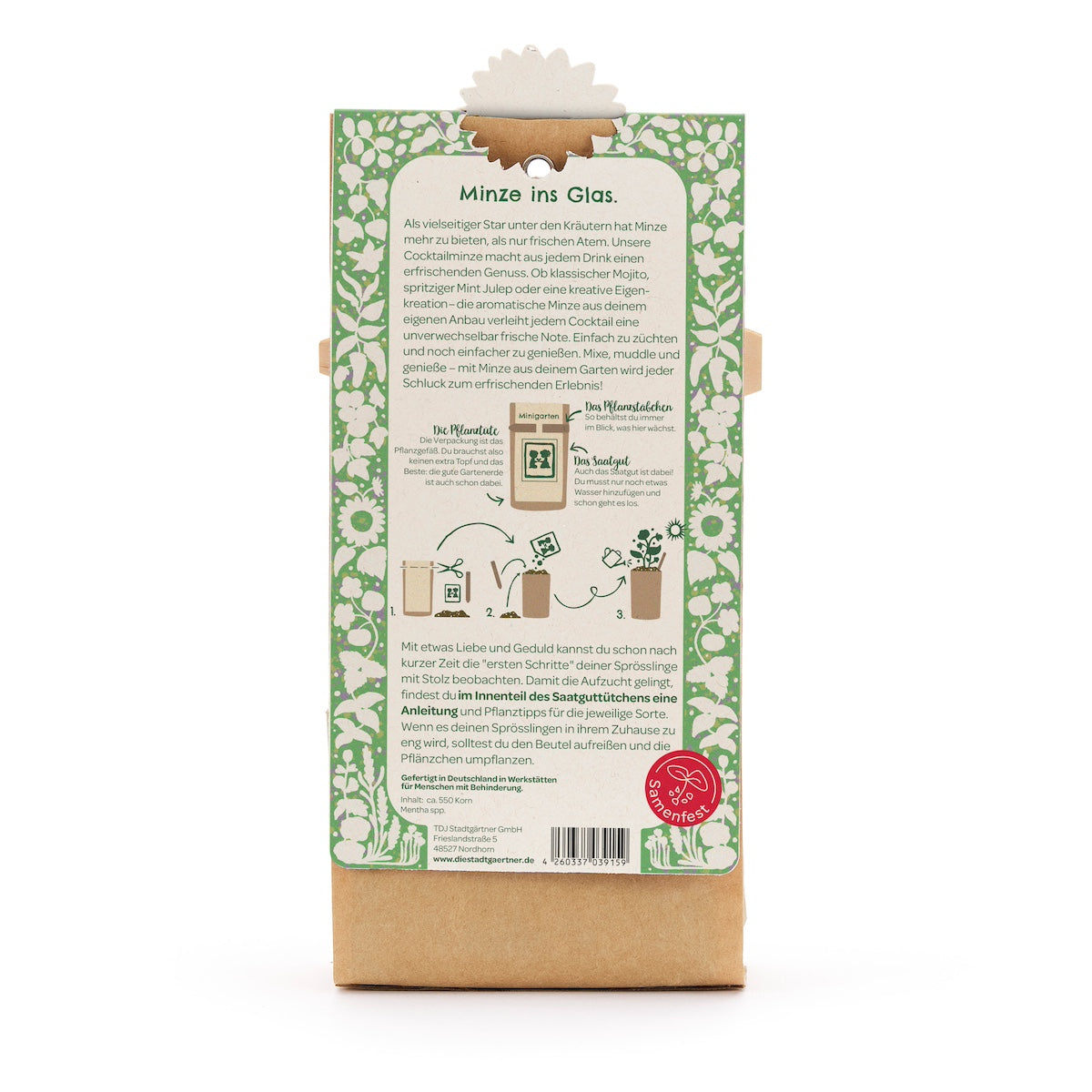 Anzuchtset – Minigarten Cocktail Minze 