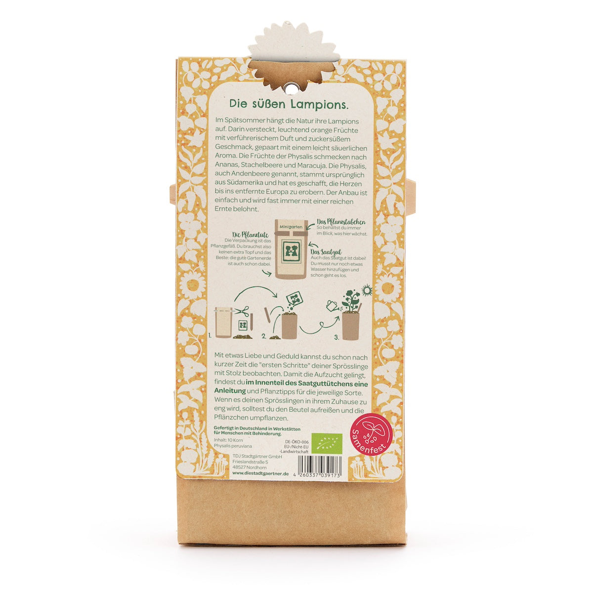 Anzuchtset – Minigarten BIO-Physalis 