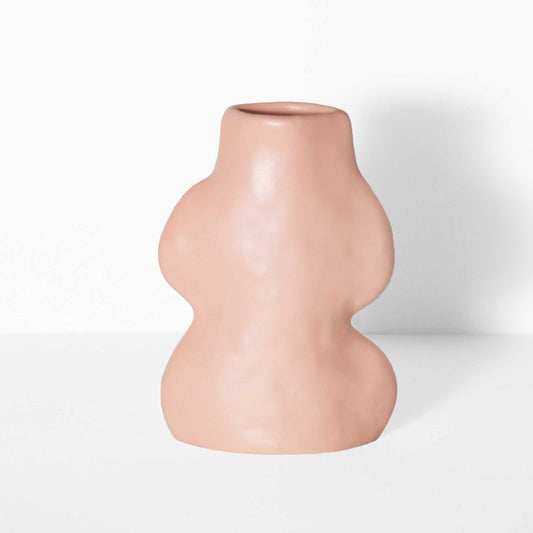 Fluxo Ceramic Vase Small - Pink 