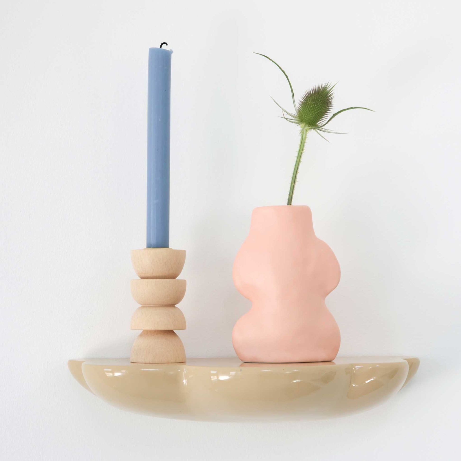 Fluxo Ceramic Vase Small - Pink 