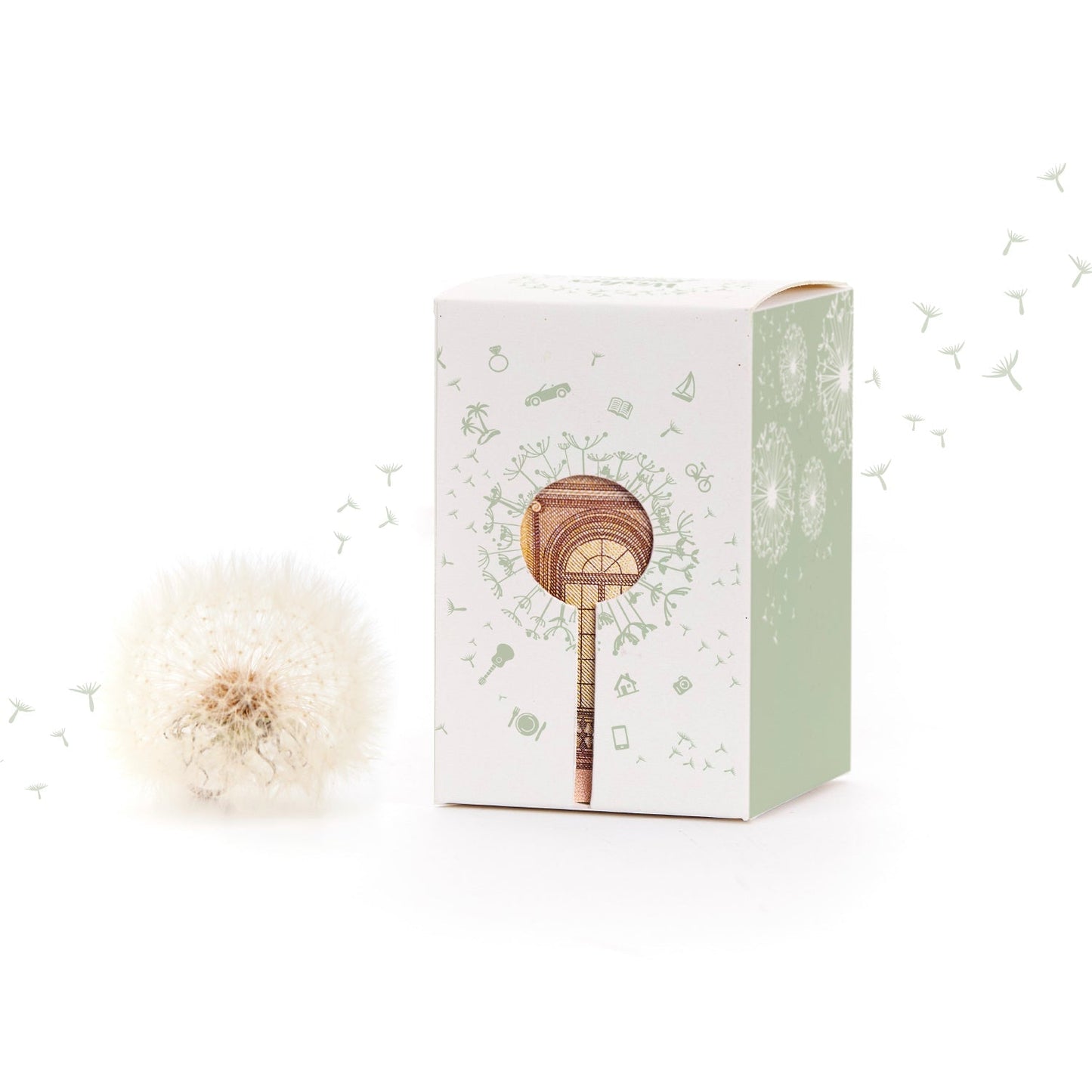 Wunscherfüller mit Pusteblumen-Schirmchen 