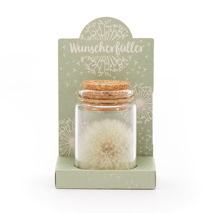 Wunscherfüller – Pusteblume im Glas 