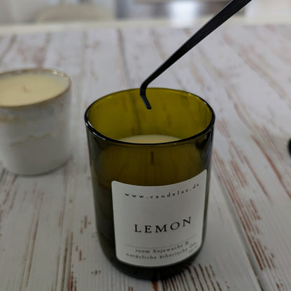 Kerzenpflege-Set Schwarz – Dochtschere Kerzenlöscher & Dochtheber aus Edelstahl – Zubehör für Duftkerzen – Verlängert Brenndauer & reduziert Ruß